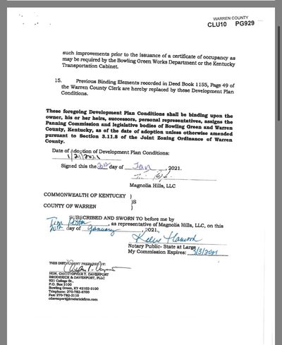 Development Plan Conditions page 3 preview